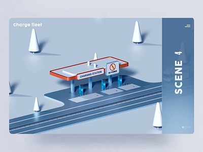 Charge fleet animation - Scene 4 3d 3d animation animation branding city graphic design illustration infographic isometric marketing motion motion graphics product render ui ux video web design web3