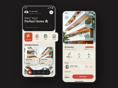 Home Rent App app clean ui home home rent home rent app house house rent app minimal mobile mobile app mobile app design property real estate real estate app realestate rent rent app ui uiux ux