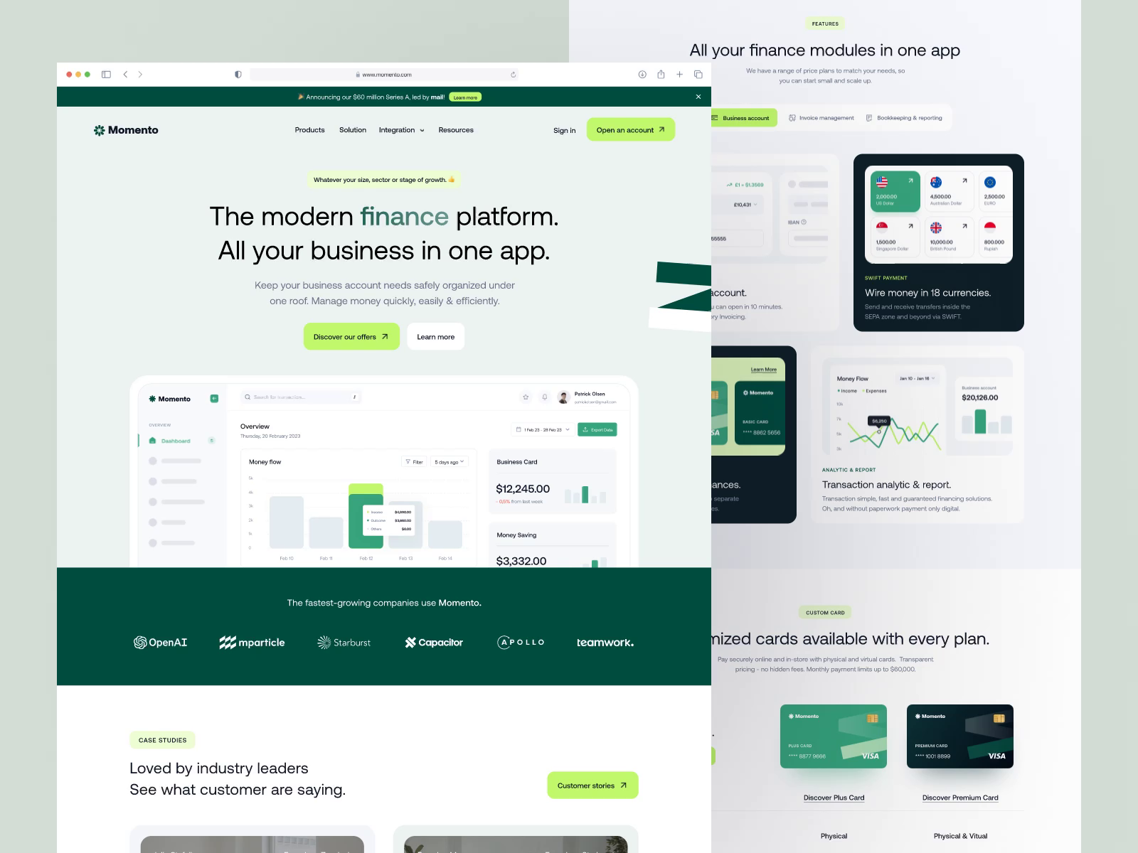 Financial Landing Page by Barly Design for Uxerflow on Dribbble Financial Landing Page by Barly Design for Uxerflow on Dribbble