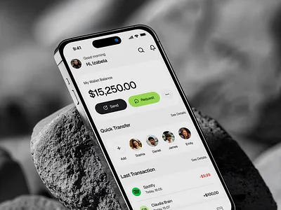 Fintech Mobile App Concept appdesign bankingapp clean dashboarddesign digitaldesign financeapp financialdashboard fintech minimal minimaldesign mobileappdesign mobilebanking mobileui mobileux productdesign ui uidesign userexperience ux uxdesign