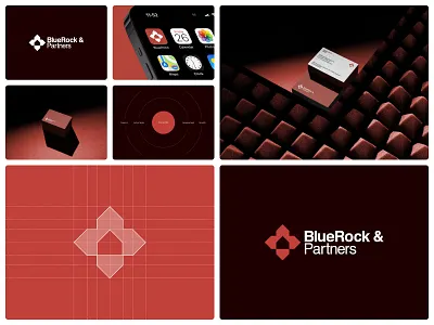 BlueRock - Real Estate Logo & Brand Identity Design apartment architecture brand identity branding building business corporate design graphic design guidelines identity illustration logo marketing minimalist modern property real estate realestate vector