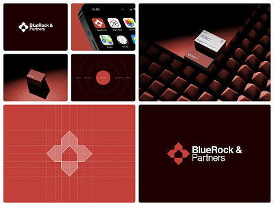 BlueRock - Real Estate Logo & Brand Identity Design apartment architecture brand identity branding building business corporate design graphic design guidelines identity illustration logo marketing minimalist modern property real estate realestate vector