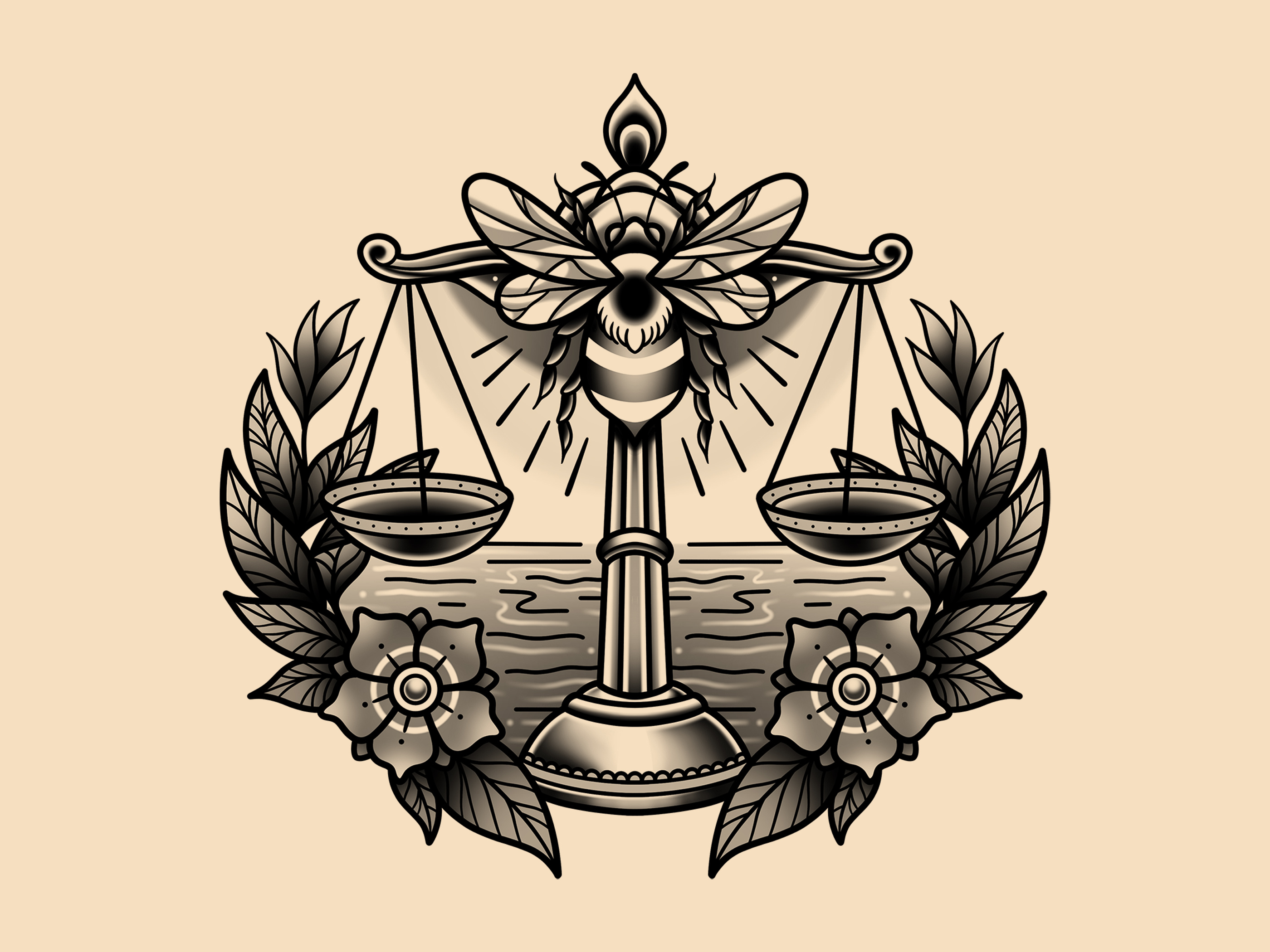 Example of Traditional Tattoo Illustration Design