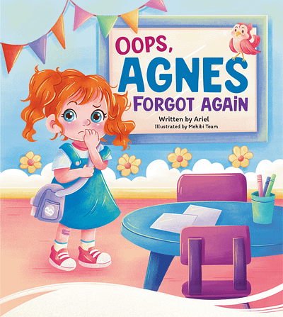 Oops, Agnes Forgot Again – Children’s Book Illustration Project character design children book digitalillustration illustration kidlit kidlitart