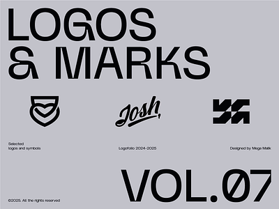 Logos & Marks Vol.07 (2024–2025) best logos branding creative logos design graphic design logo logo collection logo design logofolio logomarks logos logos marks mega malik minimalistic logos modern logo topnotch logos vector