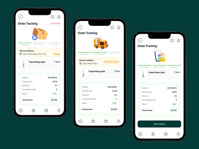 Order Tracking 3d design ui uiux ux