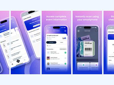 Mobile App Screenshot Design app design app screenshot appstore design eventcreate graphic design mobile app mobile app screenshot design mvp design