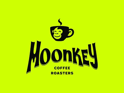 Monkey Coffee Shop Logo Design | Cafe & Roastery Branding animal brand design branding cafe branding coffee shop logo custom logo design graphic design hand drawn illustration logo logo design logo mark logotype mascot modern logo monkey logo playful restaurant restaurant cafe typography
