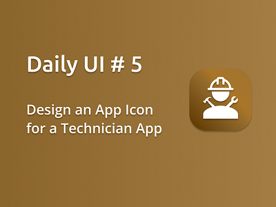Daily UI # 5: App Icon app icon daily ui icon logo mobile technician ui