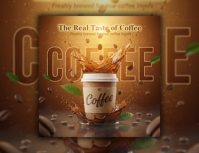 Coffee ad design ad ad creative ad design adobe photoshop ads advertising banner design branding business design graphic design graphic designer graphicshaze marketing post post design poster promotion social media social media post
