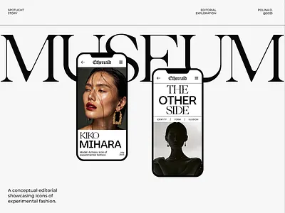 Ethereald — Digital Editorial Tribute figma graphic design ui web design website website design