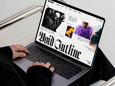 VoidMag UX/UI exploration | Editorial design 3d clothe design fashion figma graphic design minimal typography ui web design website website design