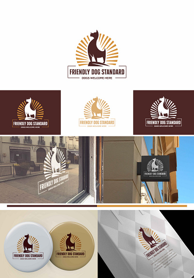 Logo & brand identity pack branding creative design dog graphic design hotel illustration logo memorable vector
