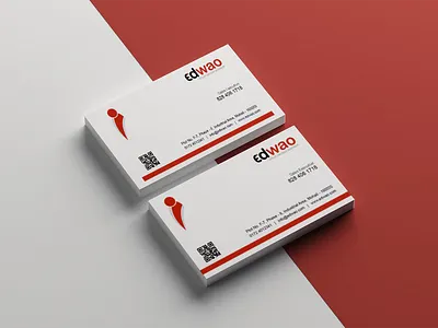 Business Card For edwao business business card designs business cards card designs cards creative design minimaldesign mohali simple design typography ui ux