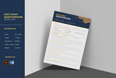 Post Event Questionnaire Template event checklist