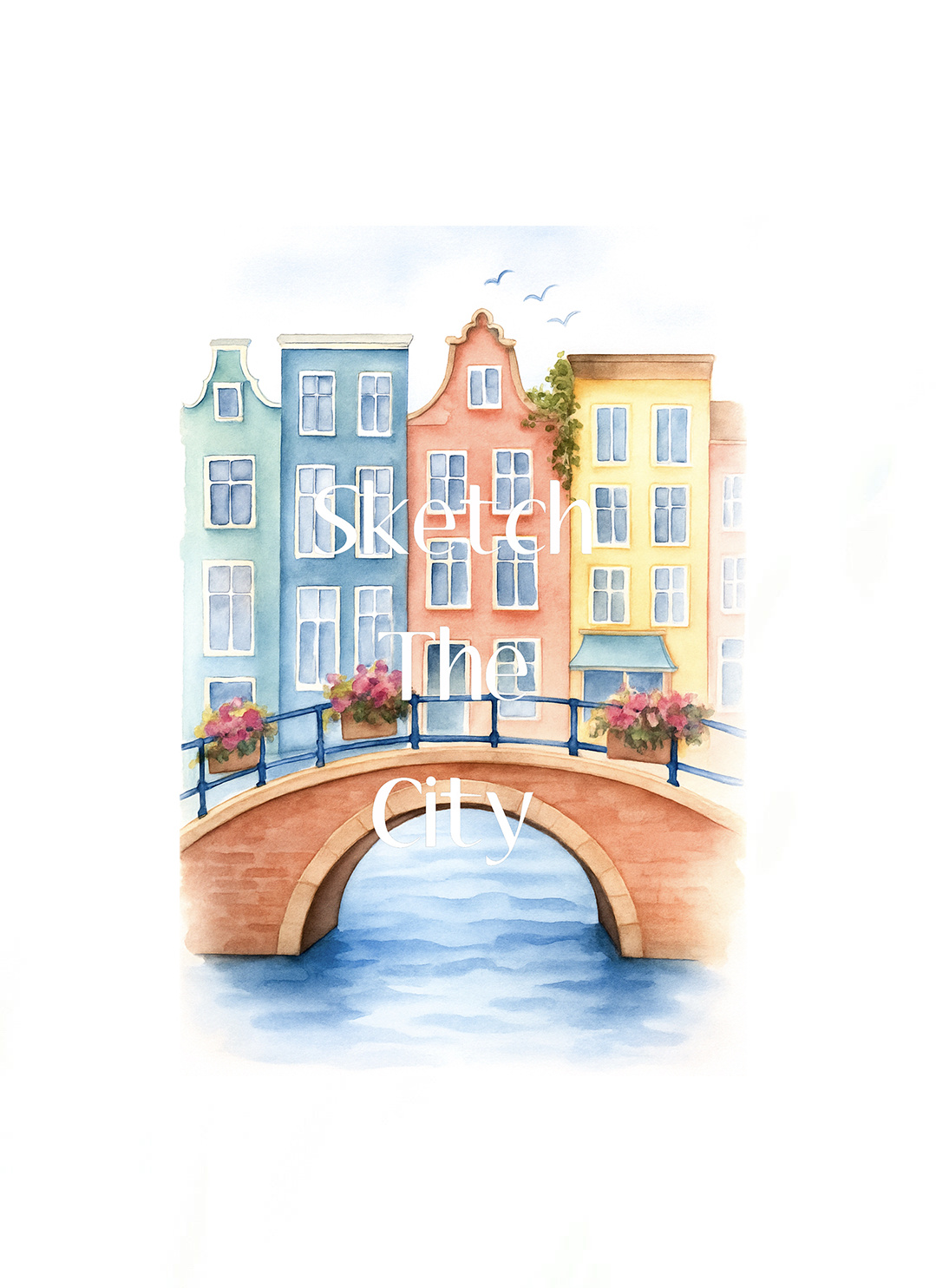 “Sketch the City” — Amsterdam Edition adobe art artwork building digitalart drawing illustration procreate sketch sketchbook watercolor whimsical