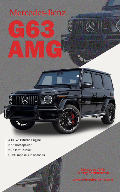 Mercedes-Benz G63 AMG POSTER book cover bookcover branding cover design design graphic design illustration logo