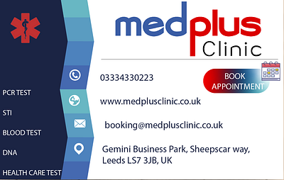 Medplus clinic bussiness Card and post Design branding business bussinesscard design graphic design logo medplus post poster