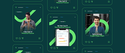 SpendeePlus : Personal IFn- Social Media animation brand activation brand design branding design design agency digital bank graphic design instagram feed layout design logo logo design marketing motion graphics social media social media design social media post supergraphics visual branding visual identity