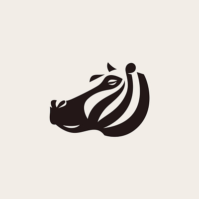 Hippo africa animal branding design graphic design hippo hippopotamus icon illustration logo logo design nature river vector water zoo