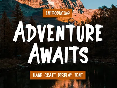 Adventure Awaits Font adventure bold font branding cheerful cool font design display font font design fonts free font hello dribbble illustration logo logo font logotype type typography