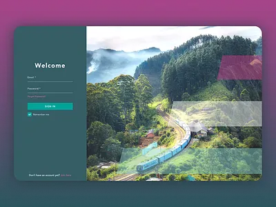 Login Page UI mockup sketch ui design