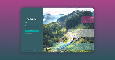 Login Page UI mockup sketch ui design