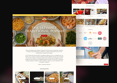 Food Website UI foodui foodwebsite foodwebsiteui uidesign uiux userexperience userinterface uxdesign websiteui