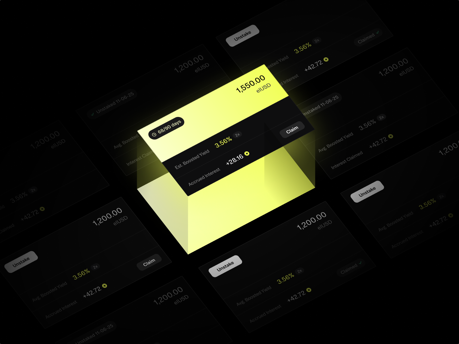 Elara Finance | App UI app blockchain crypto defi design digital future illustration staking ui ux visual identity web3 webapp