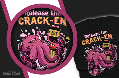 Release the Crack-En Merch Design adobe illustrator adobe photoshop branding illustration illustrator t shirt design