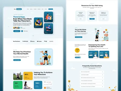 Your Wellness - Your Strength design illustration mentalhealth mindcare selfcare therapy trending ui ux website website design wellbeing wellness website wellnessjourney yourwellness