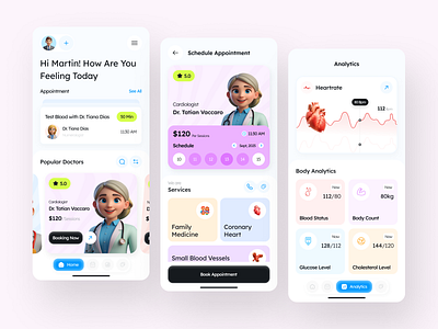Pangestu - Healthcare Application 🩺 2d 3d animation app branding design doctor dribbble graphic design healthcare illustration illustrator logo minimal mobile design mobile ui motion graphics patient ui ux