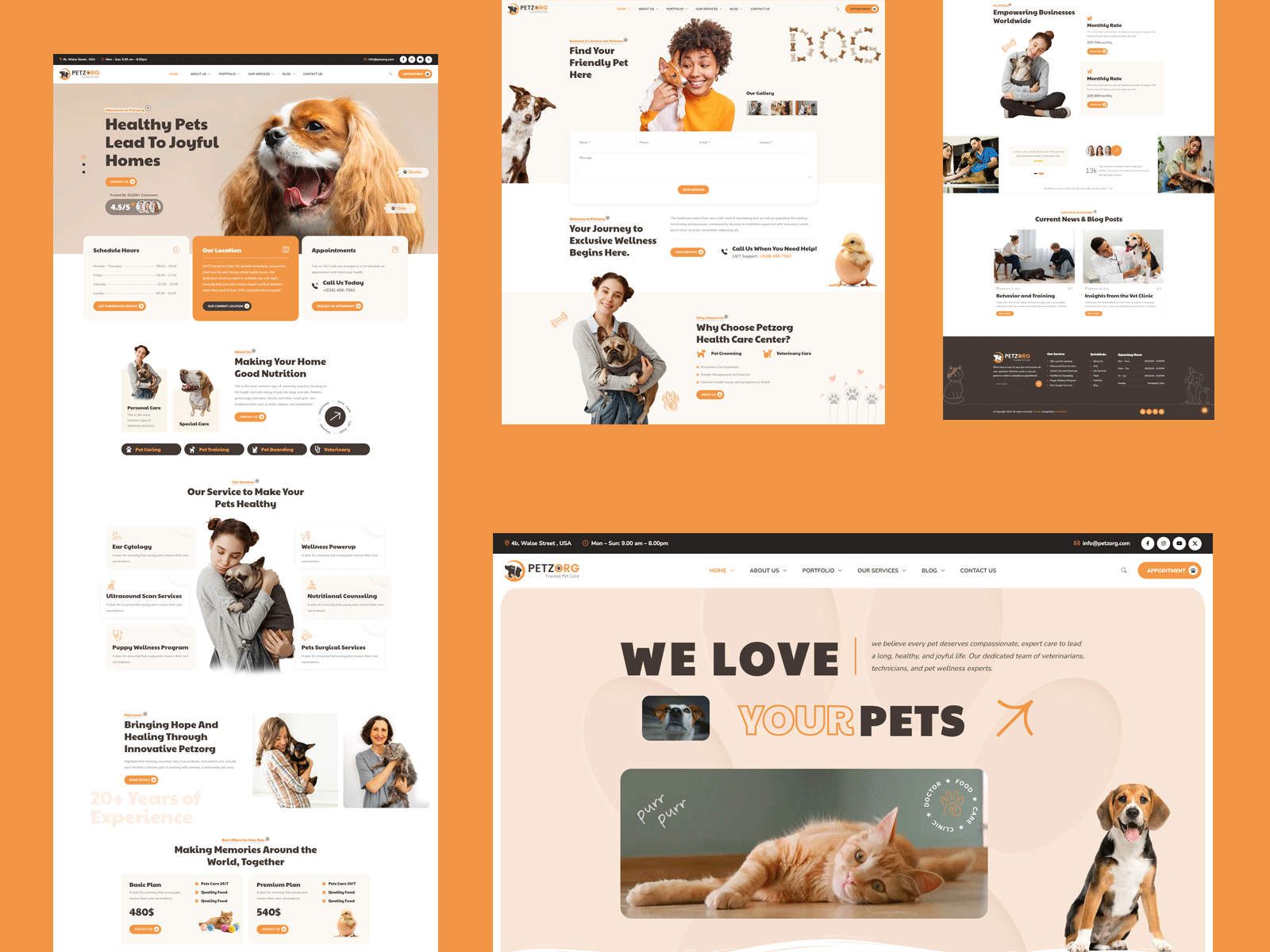 🌟🐶 Transform Your Pet Care Website Today! 🐱🏥 hightrafficsites petcarewebsite petzorg vetcliniconline wordpresstheme