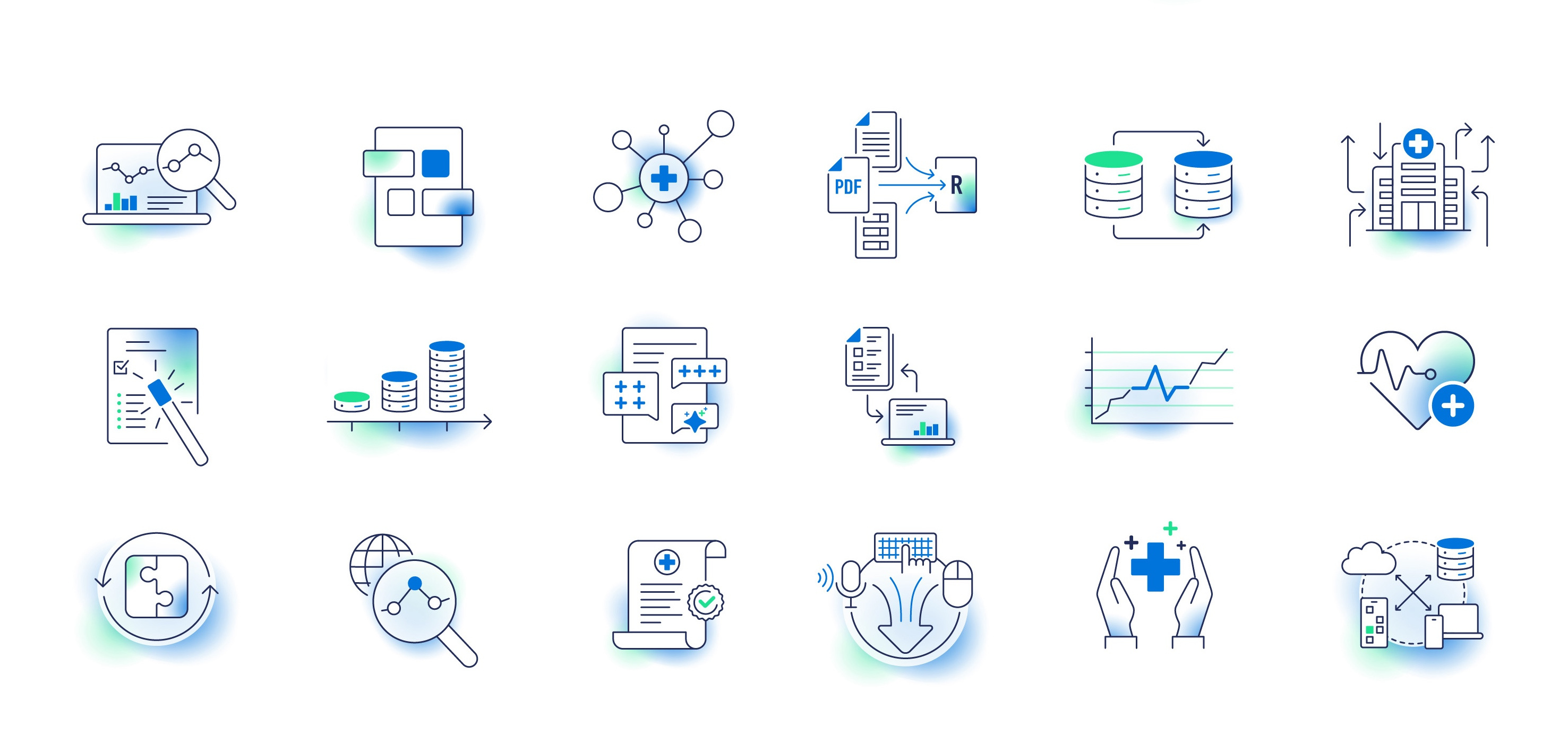 HealthTech Icon set branding graphic design healthtech icon icon set technology