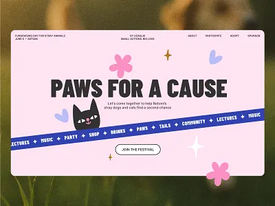 Branding & Web Design ✦ Fundraising Festival Website branding charity design digital art editorial illustration fundraising graphic design illustration logo ui ux ui design vibe coding web design