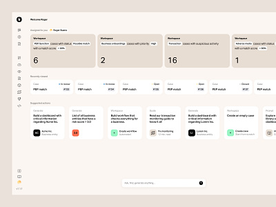 UI for dashboard homepage app boxes card cards cms dashboard filter lists select status ui