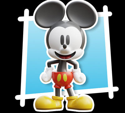 New Mickey - MagicaCSG 3d 3dmodeling cartoon character disney illustration magicacsg mickey stylized