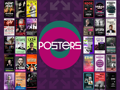 Poster series abstract afisha art collection concept creative design event graphic design modern music performance placat poster ui uiux ux visual design web design