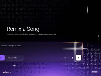 Ai DAW - Prompt Field Design ai app audio daw design future gui music musicmaker plugin prompt stems vst