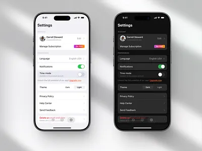 Settings UI Mobile Design app design apple design clean design dark theme design daily figma hig interface design ios ios26 light theme liquid glass minimalist mobile design mobile ios design settings settings ui settings ui daily ui ui ux