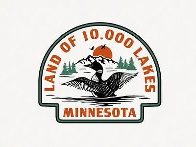 Minnesota Badge for Lakeshirts badge branding graphic design illustration logo minnesota sticker t shirt