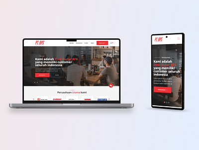 Stationary Distributor company profile website landing pages ui ui design uiux ux web design