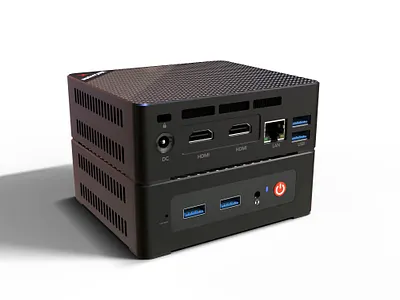 3D Model Of Mini PC Box azerbaijan blender cycles mahiresedli minipc