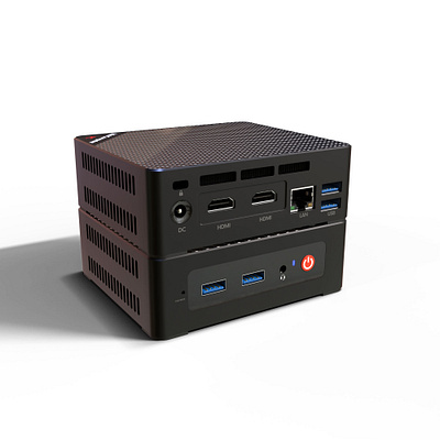 3D Model Of Mini PC Box azerbaijan blender cycles mahiresedli minipc