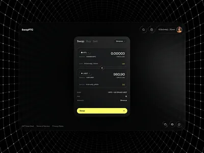 Seamless Crypto Swap Interface – Web3 Design 3d animation branding graphic design logo motion graphics ui