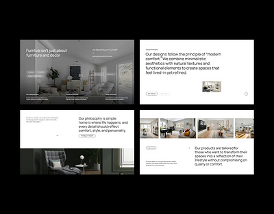 Furnlive - Home Decor Minimalism Presentation business clean design editorial graphic design interior minimalism modern pitch deck powerpoint presentation typography