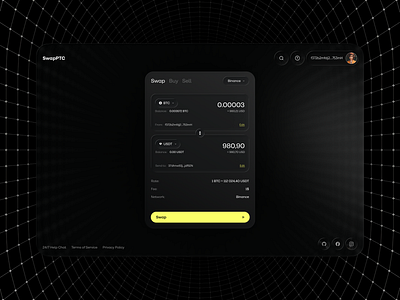 Seamless Crypto Swap Interface – Web3 Design 3d animation branding graphic design logo motion graphics ui