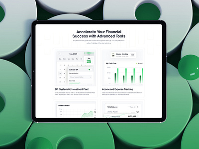 Profina - Financial Management Platform analytics charts clean dashboard financial financialapp fintech green investment mobileapp modern portfolio pricing professional saas subscription ui ux wealthmanagement webapp