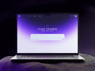 AI chat interface 3d animation branding graphic design logo motion graphics ui