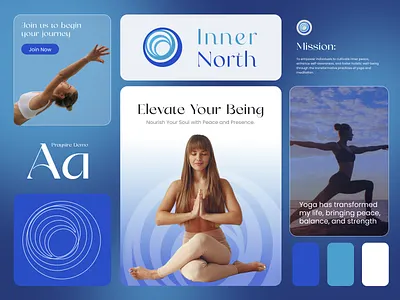Inner North: Brand Identity Design🧘‍♀️✨ design illustration logo typography